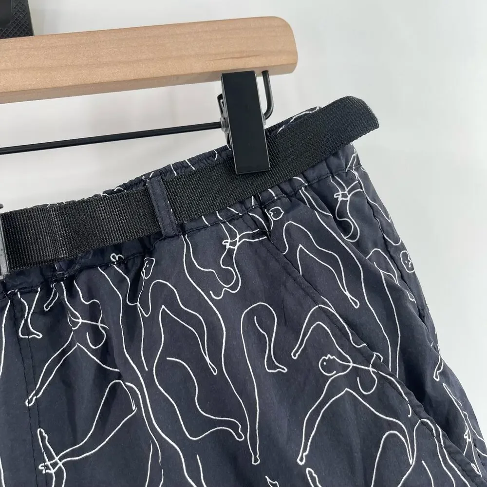 PACSUN Swim Trunks Size Medium Volley Summer Athleisure Shorts Netting *Damaged